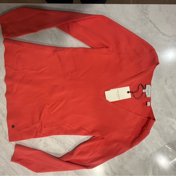 Ted Baker Tops - Ted Baker Coral Long Sleeve Top